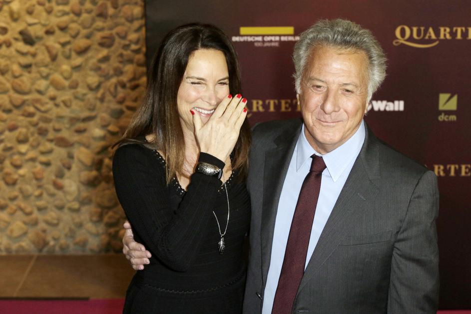 Dustin Hoffman sa suprugom na premijeri "Quartett"
