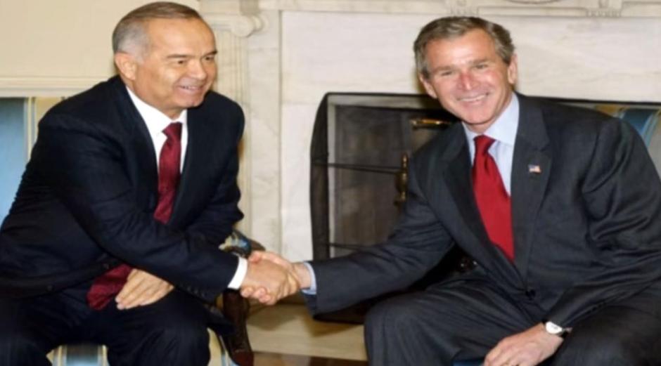 George W. Bush i Islam Karimov - predsjednik Uzbekistana | Author: YouTube