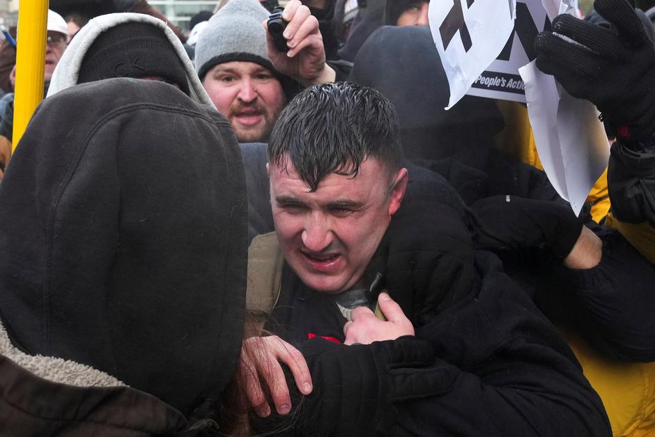 People attend the "March Against Minnesota Fraud" in Minneapolis | Author: Leah Millis