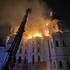 Kyiv Pechersk Lavra monastery caught fire following Russian missile and drone strike, in Kyiv