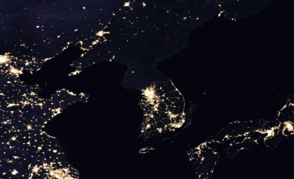 Sjeverna i Južna Koreja | Author: NASA
