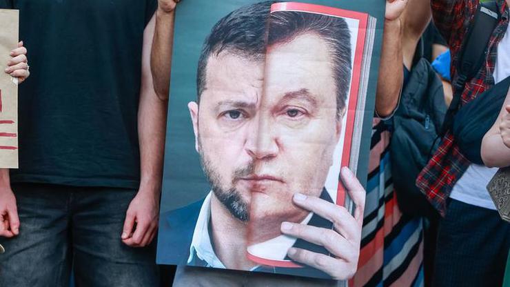 Mass Protest Against The Reform Of Anti-Corruption Bodies In Ukraine, Kyiv - 23 Jul 2025