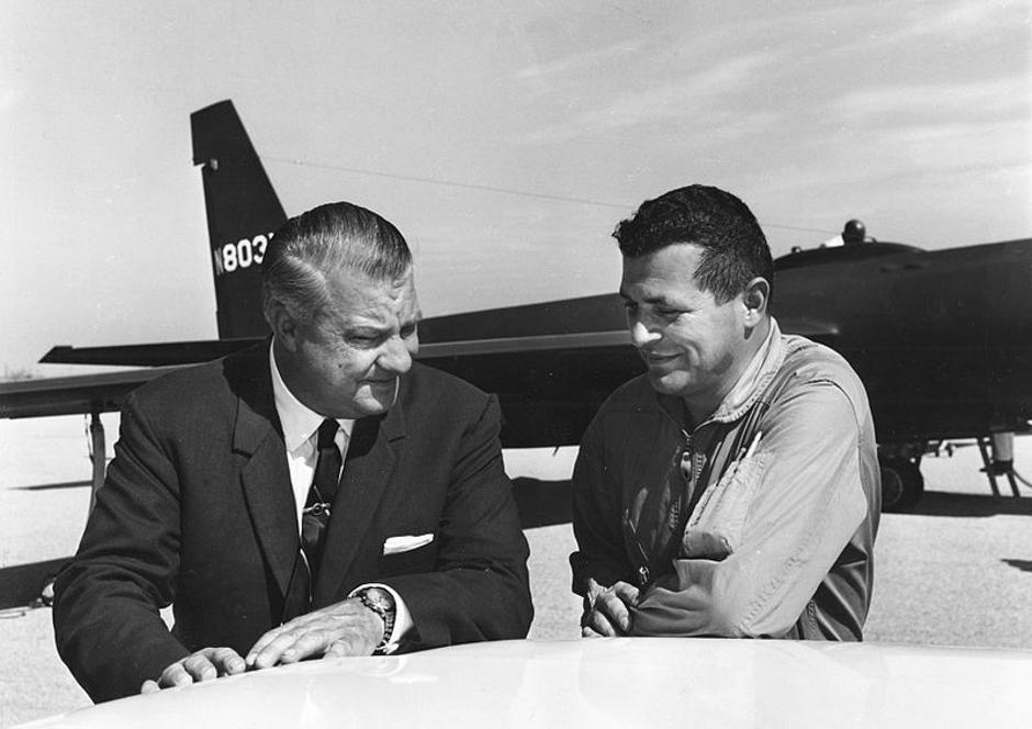 Konstruktor aviona U-2 Kelly Johnson i Gary Powers | Author: wikipedia