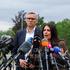 Volkswagen AG employees and IG Metall union members rally in Wolfsburg