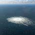 FILE PHOTO: Gas leak at Nord Stream 2 as seen from the Danish F-16 interceptor on Bornholm