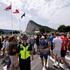 Border fence between Gibraltar and Spain is removed after the EU-Britain agreement took effect, in Gibraltar