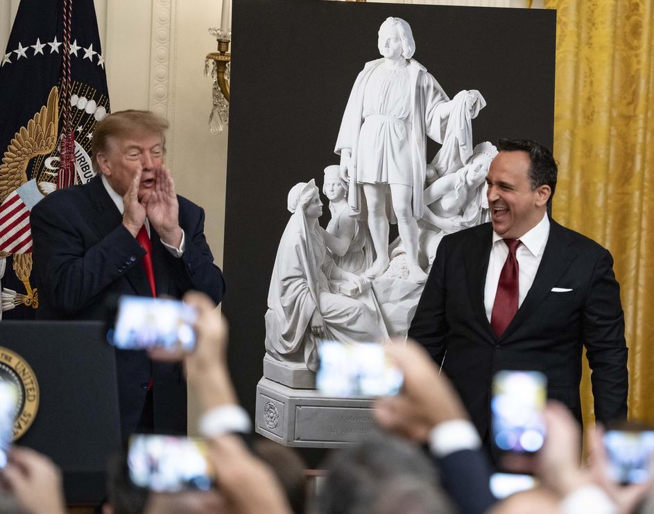 DC: Trump Hosts a Columbus Day Event at the White House
