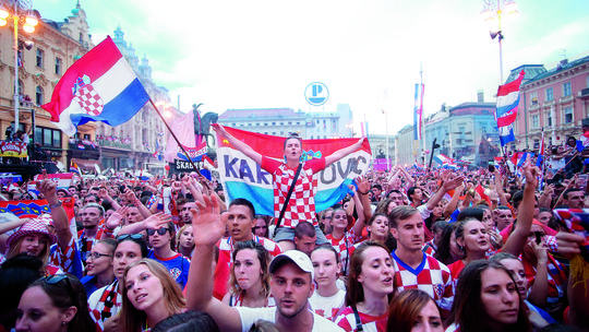 Doček nogometnih reprezentativaca, Zagreb 2018.