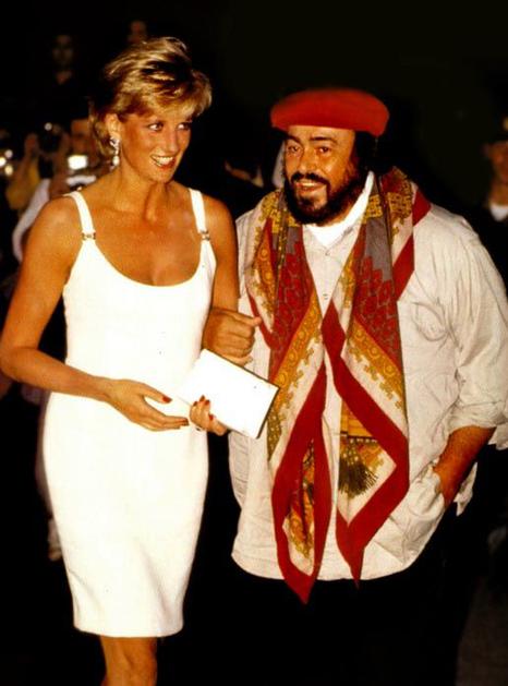 Luciano Pavarotti i Lady Di