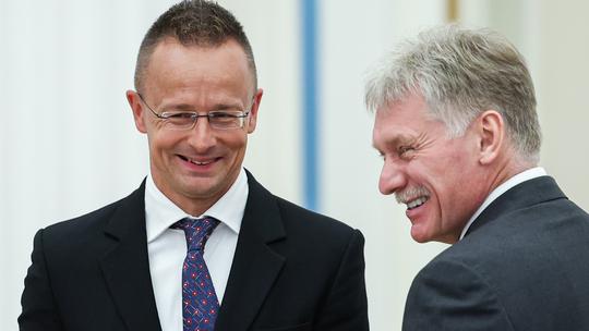 Russian President Putin meets with Hungarian PM Orban