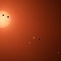 Planetni sustav TRAPPIST, ilustracija