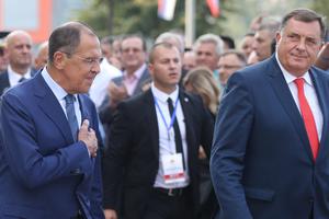 Ruski ministar vanjskih poslova Sergej Lavrov i predsjednik RS Milorad Dodik