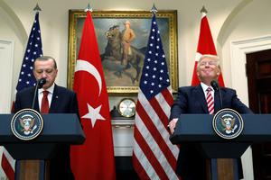 Erdogan u Washingtonu poslao snagatore da tuku prosvjednike, svibanj 2017.