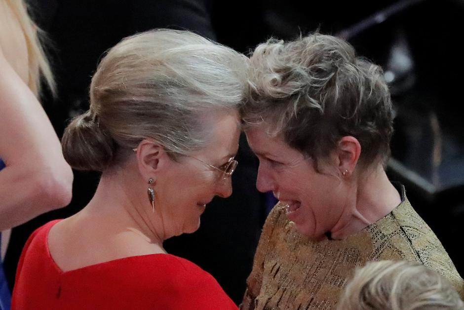 Meryl Streep čestita Frances McDormand | Author: LUCAS JACKSON/REUTERS/PIXSELL