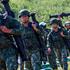 Live-fire exercise at a military base in Taiwan