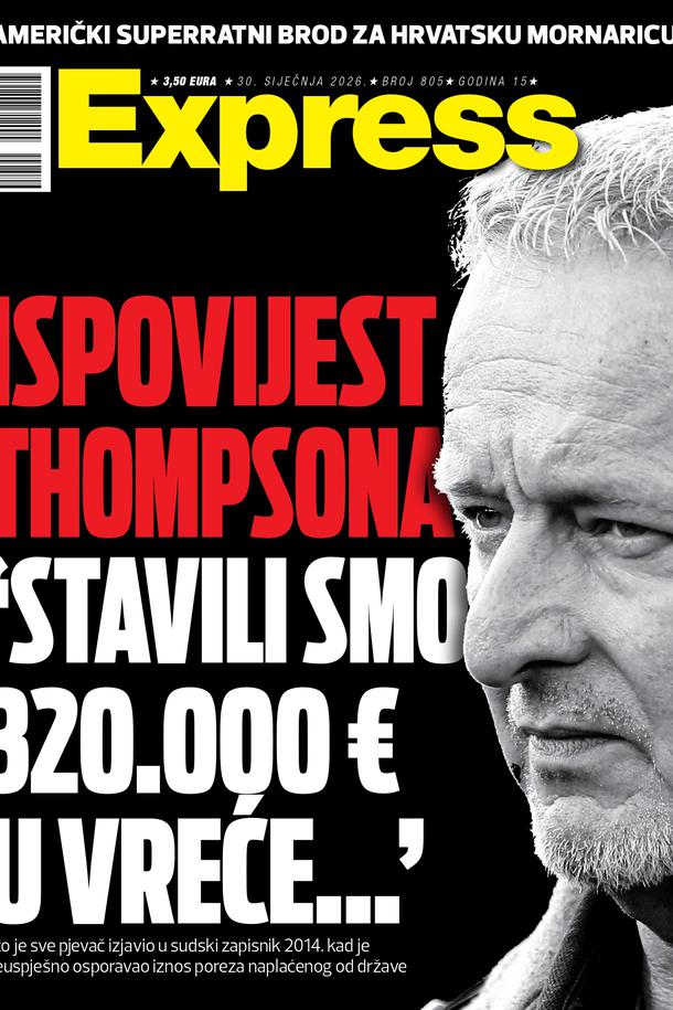 Ispovijest Thmpsona: 'Stavili smo 320.000 € u vreće...'