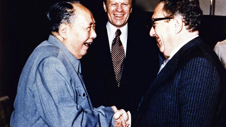 Copy of President Ford  Secretary of State Henry Kissinger  with Mao Tse-Tung: Chairman of Chinese Communist Party