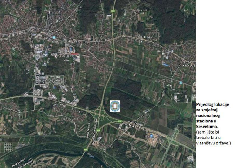 Lokacija za nacionalni stadion u Sesvetama | Author: express