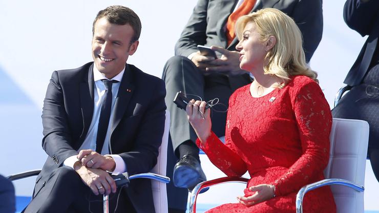 Emmanuel Macron i Kolinda Grabar Kitarović
