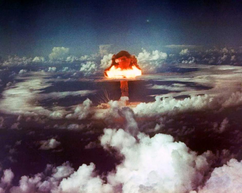 Atomic Nuclear Bomb Japan Nagasaki, Japan. 1945