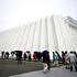 OSAKA, JAPAN - APRIL 13: People visit Future City pavilion during the 2025 World Expo on April 13, 2025 in Osaka, Japan.