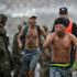 Migrants from Morocco arrive at the Spanish border in Ceuta