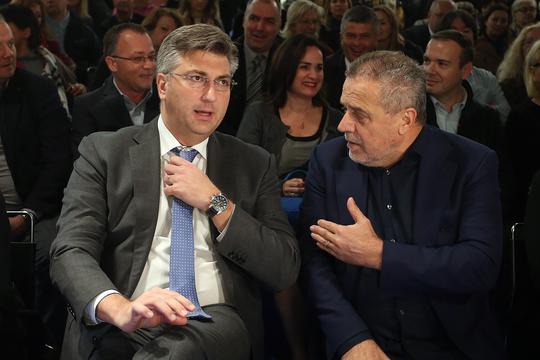 Andrej Plenković i Milan Bandić