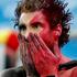 Belgijski navijač razočarn gubitkom utakmice od Francuske