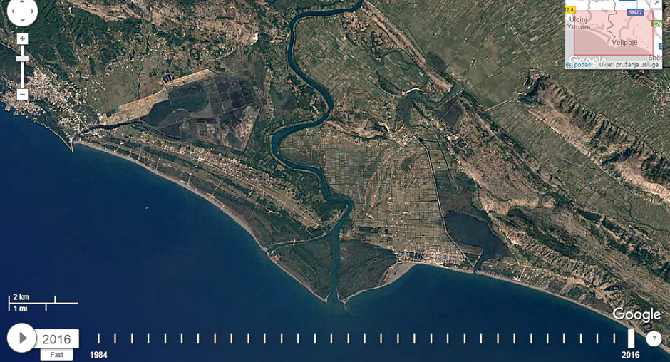 Otok Ada Bojana | Author: Google Earth