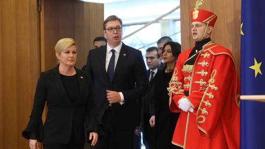 Kolinda Grabar Kitarović i Aleksandar Vučić