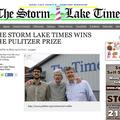 Web stranica Storm Lake Times