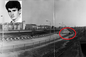 Mjesto ubojstva Chrisa Gueffroya na Berlinskom zidu 1989.