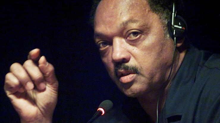 FILE PHOTO: Reverend Jesse Jackson addresses the World Conference Against Racism inDurban.