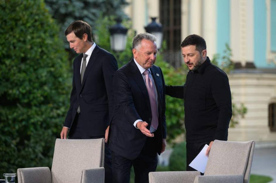 Zelensky Meets U.S. Envoys Witkoff and Kushner in Kyiv