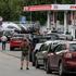 FILE PHOTO: Moscow pumps face queues amid fuel shortages