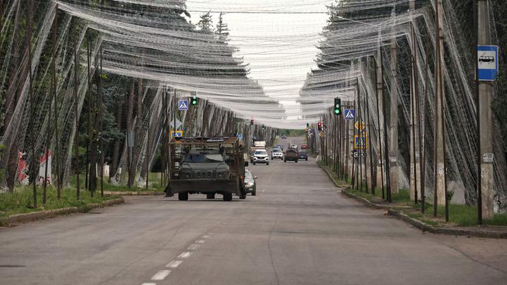 Ukrainian Military Vehicles Travel Through Donetsk Region - Ukraine