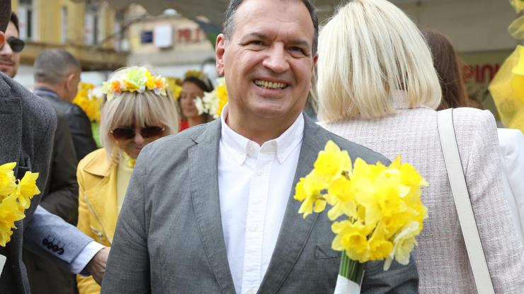 Zagreb: Istaknuti članovi HDZ-a okupili su se na Cvjetnom trgu