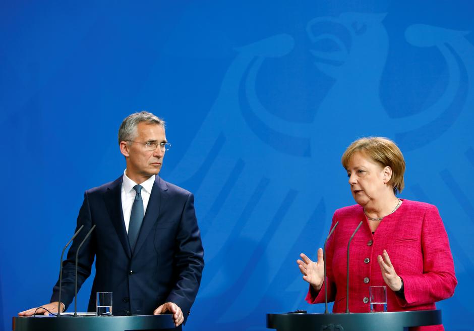 Jens Stoltenberg i Angela Merkel | Author: MICHELE TANTUSSI/REUTERS/PIXSELL