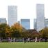 London, England, November 19th 2023: Scenic shot with Canary Wharf in the background during the London and South East Re