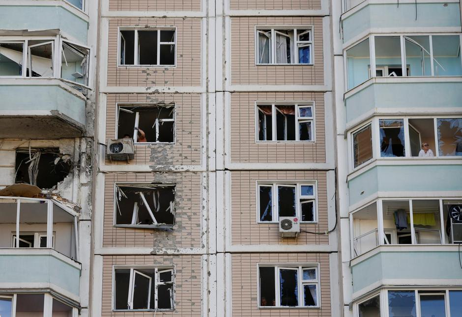 Aftermath of a Ukrainian drone attack in Moscow region | Author: STRINGER/REUTERS