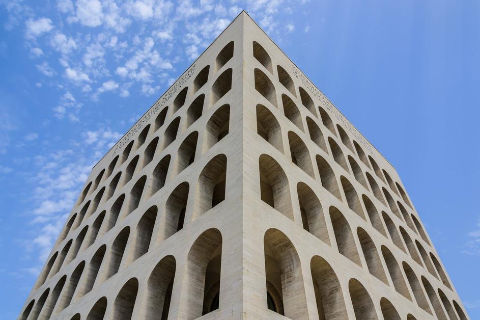 Rom, Palazzo della Civilta Italiana, Ernesto Lapadula, Giovanni Guerrini, Mario Romano // Rome, Palazzo della Civilta It