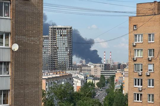 Ukraine war - Fire in eastern Moscow