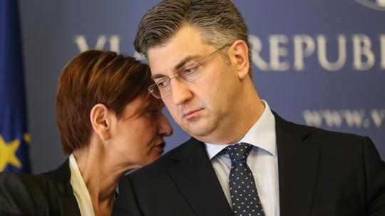 Martina Dalić i Andrej Plenković