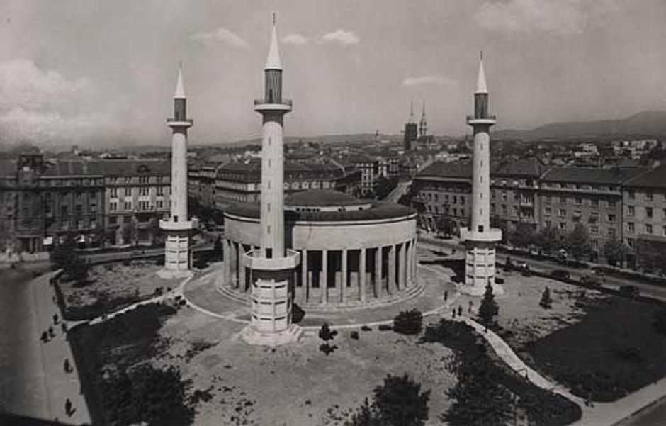 Meštrovićev paviljon za NDH kao džamija | Author: public domain