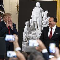 DC: Trump Hosts a Columbus Day Event at the White House