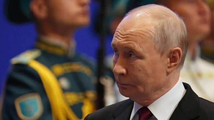 Russia's President Vladimir Putin meets with Kazakhstan's President Kassym-Jomart Tokayev in Astana