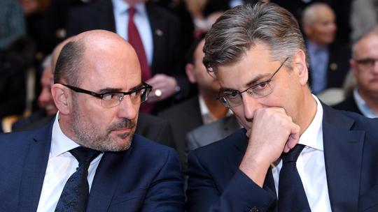 Milijan Brkić i Andrej Plenković