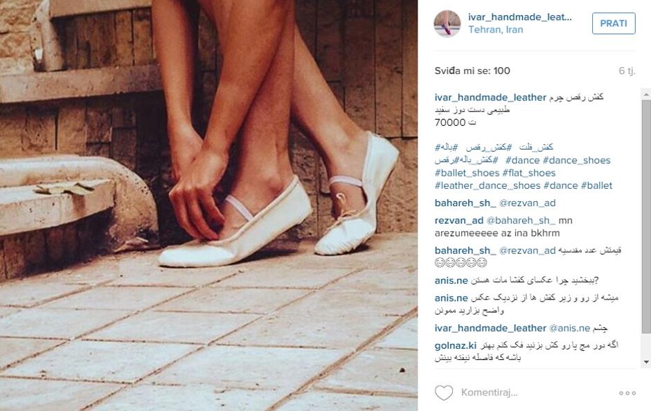 Baletne papuče u Iranu | Author: Instagram