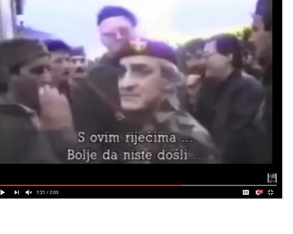 Dragan Vasiljković u Dalmatinskoj Zagori u prepirci sa Vojislavom Šešeljom