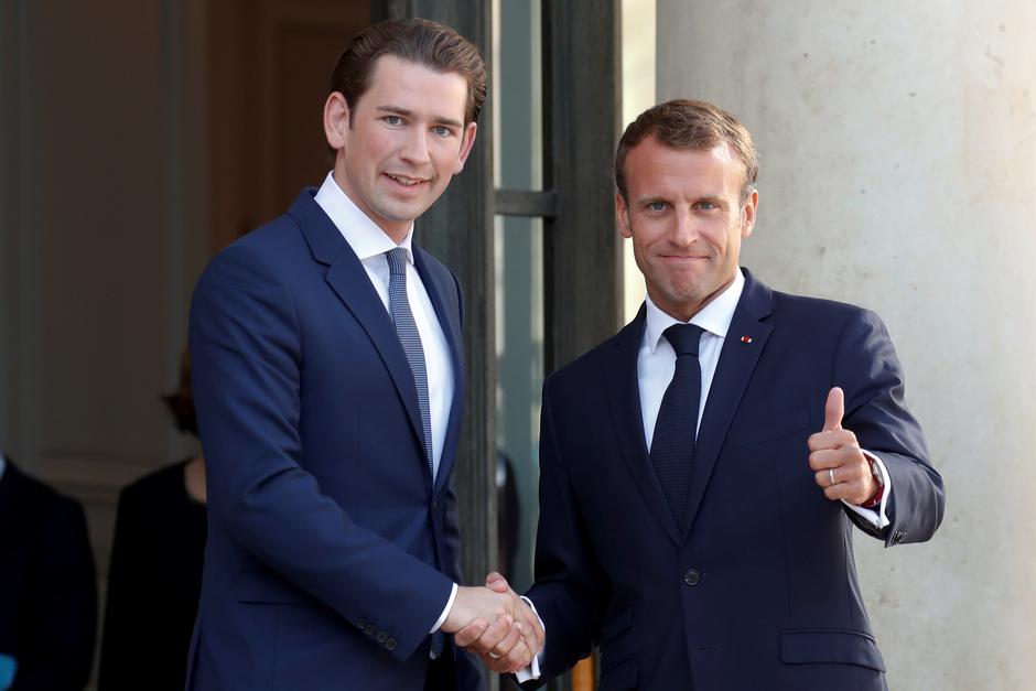 Sebastian Kurz i Emmanuel Macron | Author: GONZALO FUENTES/REUTERS/PIXSELL